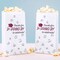 Big Dot of Happiness Maroon Grad Thanks for Popping by Popcorn Bags, Burgundy Graduation Favor, Free-Standing Individual White Paper Bags - 25 Count
